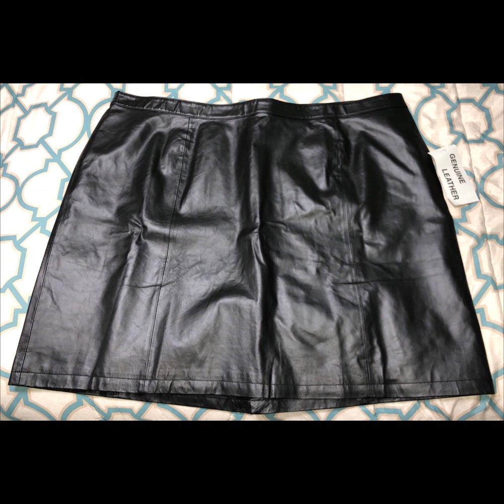 Black Leather Skirt